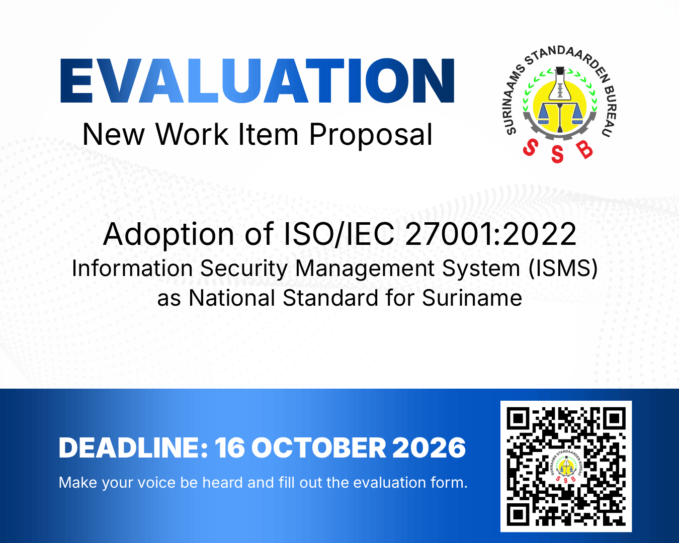Evaluatie Verzoek NWIP Voor Adoptie ISO 27001 Standaard