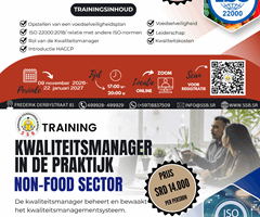 Training Kwaliteitsmanager in de Praktijk (Food & Non-Food)