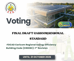 Stemmen op finale concept CARICOM Regionale Standaard Caricom Regional Energy Efficiency Building Code (CREEBC)
