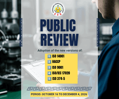 Public review adoptie nieuwe versie ISO-standaarden als Nationale Standaarden